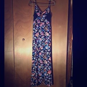 Long beautiful flower dress